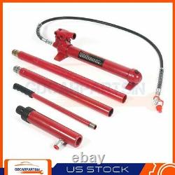 10 Ton Porta Power Hydraulic Jack Air Pump Lift Ram Repair Tool Kit Auto Body