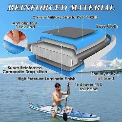 11 FT Inflatable Stand Up Paddle Board SUP with Electric Pump Repair Kit Pack US