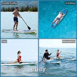 11 FT Inflatable Stand Up Paddle Board SUP with Electric Pump Repair Kit Pack US