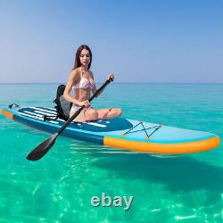 11Ft Inflatable Stand up Paddleboard SUP with Kayak Seat Repair Kit Pump 6.5''T