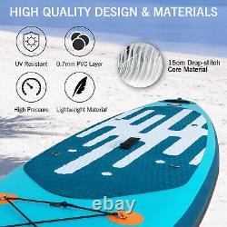 11Ft Inflatable Stand up Paddleboard SUP with Kayak Seat Repair Kit Pump 6.5''T