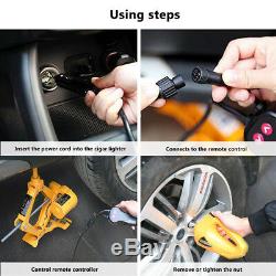 12V Electric Hydraulic Jack Tire Inflator Pump Impact Wrench Car Repair Tool Kit