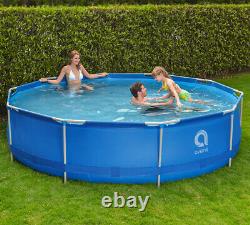 16in1 Best SWIMMING POOL 366cm 12FT Garden Round Frame Ground Pool + PUMP SET