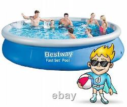 17in1 SWIMMING POOL BESTWAY 457cm 15ft Garden Round Above Ground Pool + PUMP SET