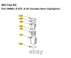 246963 Wet Cup Kit, Graco Pump Repair Kit ISO (A-Side) for E-XP2 & A-25