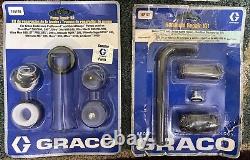 6 New Graco Lot Pump Repair Kit, 2 Manifold Filters, 16P151, Strainer Switch Tip