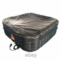 6 Person Portable Inflatable Hot Tub Jet Spa Included Pump and Cover 73x73x26in