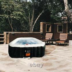 6 Person Portable Inflatable Hot Tub Jet Spa Included Pump and Cover 73x73x26in