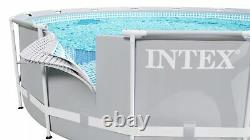 9in1 SWIMMING POOL INTEX 366cm 12ft Garden Round Frame Ground Pool + PUMP SET