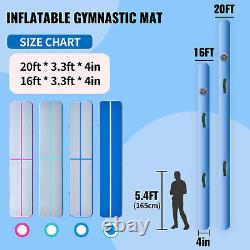 Air Track 20FT Airtrack Inflatable Floor Gymnastics Tumbling Mat Training Home
