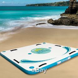 Banzai 85808 Inflatable Floating Oasis Island Deck with Air Pump and Repair Kit