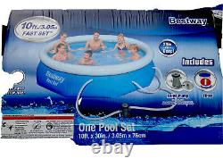 Bestway 10' x 30 Fast Set Above Ground Swimming Pool with Filter Pump