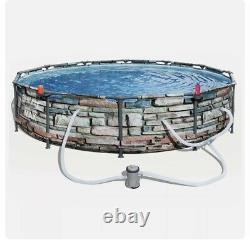 Bestway 56817E 12' x 30 Steel Pro Max Round Above Ground Swimming Pool with Pump