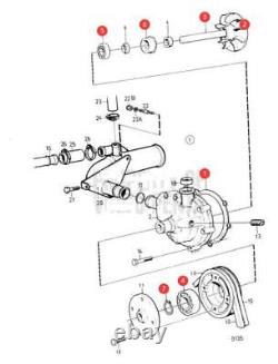 Circulation pump repair kit for Volvo Penta D41 D42 D43 D44 replaces 876794 8765