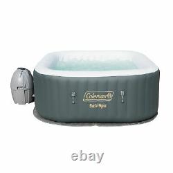 Coleman SaluSpa 4 Person Inflatable Outdoor Hot Tub & Multi-Colored LED Light