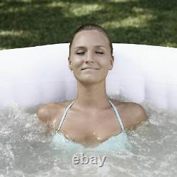 Coleman SaluSpa 4 Person Inflatable Outdoor Hot Tub & Multi-Colored LED Light