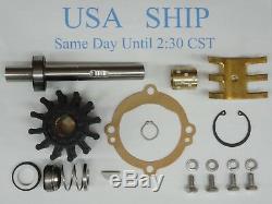 Crusader 20311 Sherwood Major Repair Kit 11068 + Shaft Pump E35 E-35 Impeller