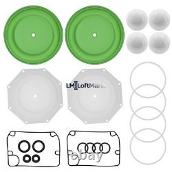 Diaphram Pump Repair Kit 637309-TT fit Ingersoll Rand ARO Diaphragm Pump PD20