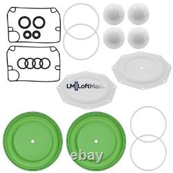 Diaphram Pump Repair Kit 637309-TT fit Ingersoll Rand ARO Diaphragm Pump PD20