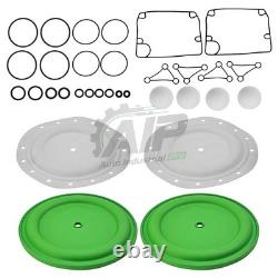 For Ingersoll Rand ARO Diaphragm PE20P-FPS-PTT-AS0 Pump Repair Kit 637373-TT New