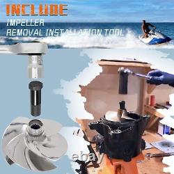 For SeaDoo Jet Pump Rebuild Kit with Wear Ring Shaft Impeller O-Rings Repair Kit