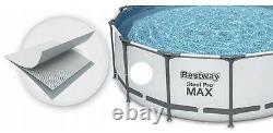 GARDEN SWIMMING POOL 305 cm 10FT Round Frame Above Ground Pool with PUMP SET