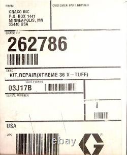 Graco REPAIR KIT 262786, X-TUFF STACK SEALS, 36CC PUMP Brand New