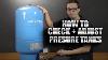 How To Check And Adjust Pressure Tanks