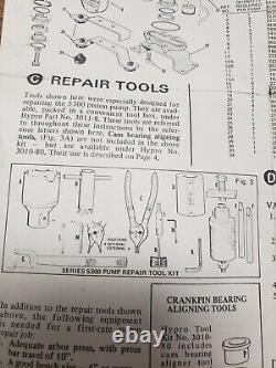 Hypo Pump Repair Kit No. 3011-8 For Repairing Hypo Series 5300 Piston Pump