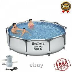 Intex 10ft Prism Frame Above Ground Swimming Pool Set with Filter pump