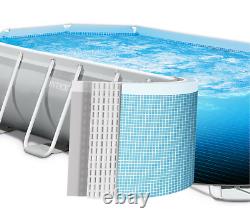 Large SWIMMING POOL Intex 400 x 200 x 122cm Garden Ground Pool +Ladder PUMP GIFT