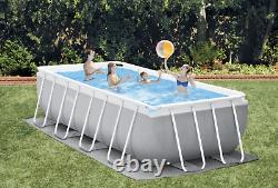 Large SWIMMING POOL Intex 400 x 200 x 122cm Garden Ground Pool +Ladder PUMP GIFT