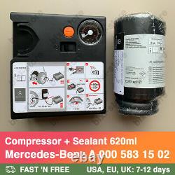 Mercedes-Benz Air Tire Pump Compressor A0005831502 TIREFIT + Sealant 620ml