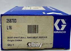 NEW OEM GRACO 258783 L16 Ball And Seat Repair Kit For Z-SERIES PUMP SHIPS FREE