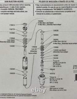 NEW OEM Graco 248212 Pump Repair Kit Ultra Max GMax AUTHENTIC GRACO SHIPS FREE