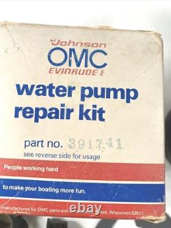 New OEM 391741 Johnson Evinrude OMC Water Pump Repair Kit P/N 0391741 NOS
