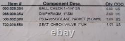 New Sandpiper 476.194.354 Diaphragm Pump Repair Kit 476194354