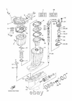 OEM Genuine Yamaha F225 F250 F300 Outboards Water pump repair kit 6CE-W0078-02