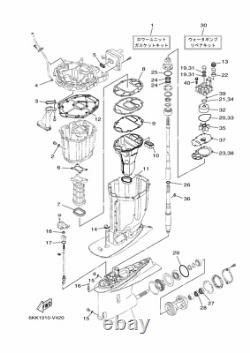 OEM Genuine Yamaha F225 F250 F300 Outboards Water pump repair kit 6CE-W0078-02