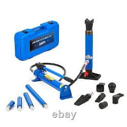 OMT 12 Ton Porta Power Hydraulic Jack Auto Body Frame Repair Kit Hand Pump