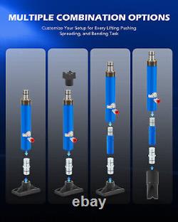 OMT 12 Ton Porta Power Hydraulic Jack Auto Body Frame Repair Kit Hand Pump