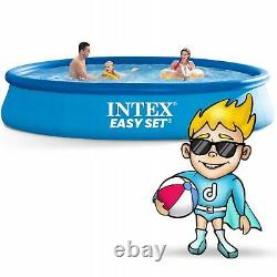 SWIMMING POOL INTEX 457cm 15ft Garden Round Above Ground Pool + PUMP SET