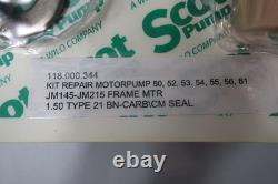 Scot Pump 118.000.344 Motor Pump Repair Kit 1.50 Type 21 Bn-carb/cm Seal