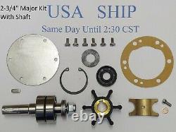 Sea Water Pump 267373 Major Repair Kit With Shaft Kohler 4CCFOZ 4EFOZ 6.5EFOZ