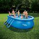 Summer Waves 15ft Quick Set Oval Above Ground Swimming Pool With Ladder + Pump