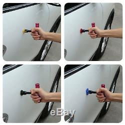 US Paintless Dent Repair PDR Tools Push Rods Hail Puller Lifter Hammer LED Light