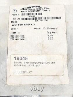 Warren Rup/ Sandpiper 476.194.360 Repair Kit For 1 Diaphragm Pump New #9