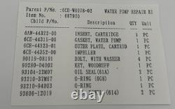 YAMAHA OEM Water Pump REPAIR Kit For 4.2L V6 F225 F250 F300 NEW 6CE-W0078-02-00