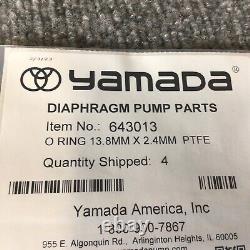 Yamada K20-MT-1 Double Diaphragm Wet end Pump Repair Kit for NDP-20BAT & BST New