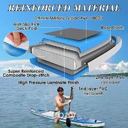 11 Ft Gonflable Stand Up Paddle Board Sup Avec Kit De Réparation De Pompe Électrique Nouveau
